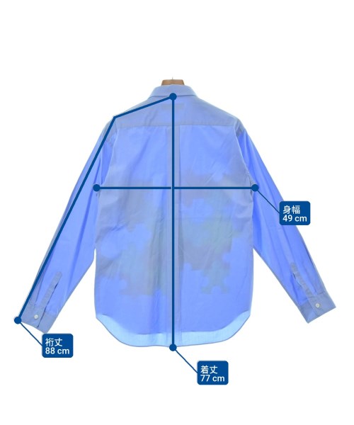 COMME des GARCONS HOMME DEUX（コムデギャルソンオムドゥ）カジュアルシャツ 青 サイズ:M メンズ/2200679587354
