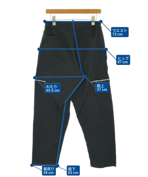 COMME des GARCONS HOMME DEUX（コムデギャルソンオムドゥ）カーゴパンツ 黒 サイズ:S メンズ/2200678932063