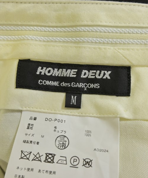 COMME des GARCONS HOMME DEUX（コムデギャルソンオムドゥ）スラックス 黒 サイズ:M メンズ/2200680084248