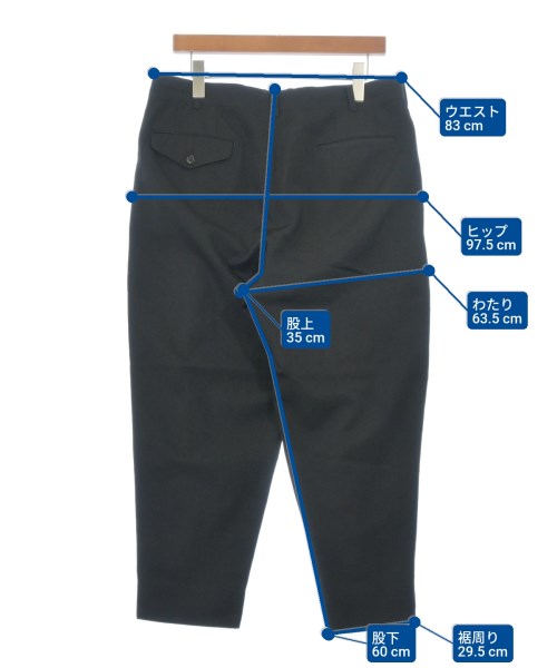 COMME des GARCONS HOMME DEUX（コムデギャルソンオムドゥ）スラックス 黒 サイズ:M メンズ/2200680084255