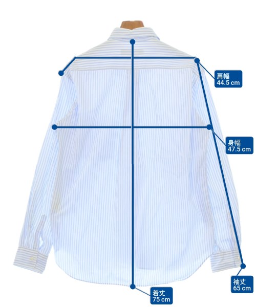 COMME des GARCONS HOMME DEUX（コムデギャルソンオムドゥ）カジュアルシャツ 青 サイズ:M メンズ/2200682004077