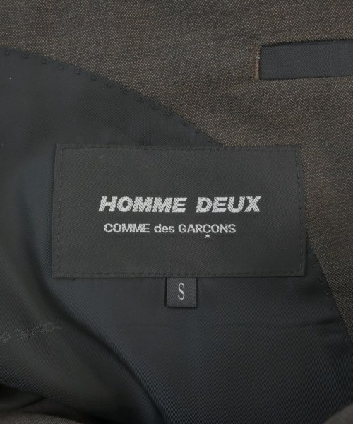 COMME des GARCONS HOMME DEUX（コムデギャルソンオムドゥ）テーラードジャケット 茶 サイズ:S メンズ/2200682161015