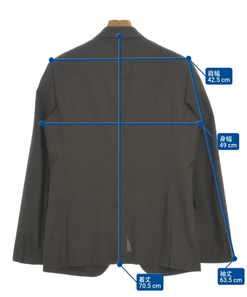 COMME des GARCONS HOMME DEUX（コムデギャルソンオムドゥ）テーラードジャケット 茶 サイズ:S メンズ/2200682161015