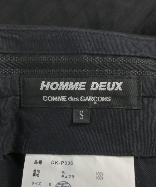 COMME des GARCONS HOMME DEUX（コムデギャルソンオムドゥ）スラックス 黒 サイズ:S メンズ/2200682161039