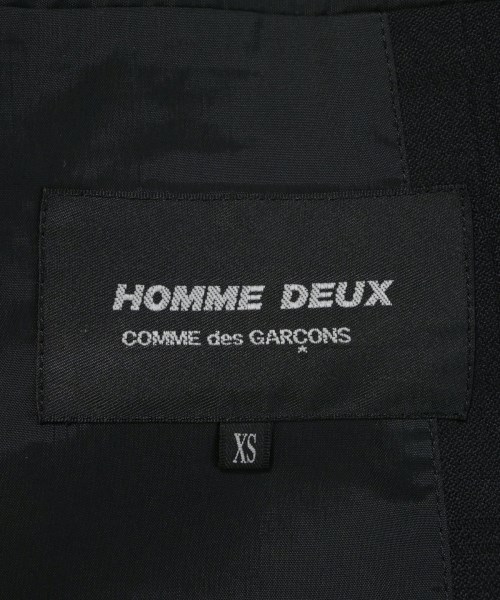 COMME des GARCONS HOMME DEUX（コムデギャルソンオムドゥ）テーラードジャケット 黒 サイズ:XS メンズ/2200693600022