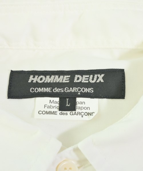 COMME des GARCONS HOMME DEUX（コムデギャルソンオムドゥ）カジュアルシャツ 白 サイズ:L メンズ/2200693611042