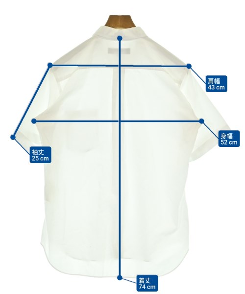COMME des GARCONS HOMME DEUX（コムデギャルソンオムドゥ）カジュアルシャツ 白 サイズ:M メンズ/2200694065097