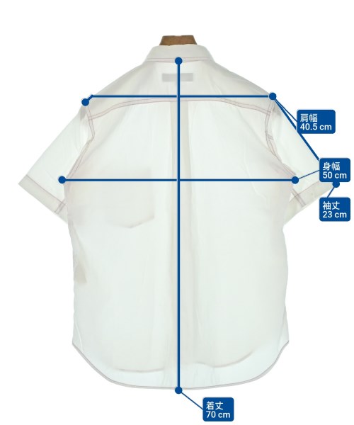 COMME des GARCONS HOMME DEUX（コムデギャルソンオムドゥ）カジュアルシャツ 白 サイズ:XS メンズ/2200616707043
