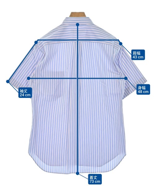 COMME des GARCONS HOMME DEUX（コムデギャルソンオムドゥ）カジュアルシャツ 青 サイズ:XS メンズ/2200616707104