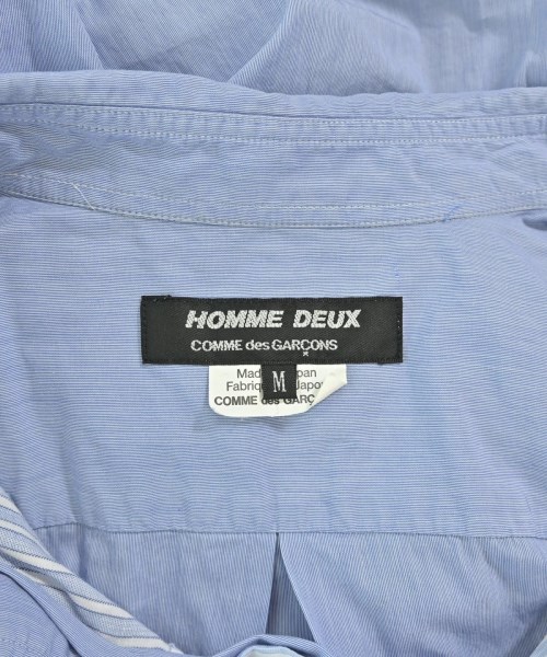 COMME des GARCONS HOMME DEUX（コムデギャルソンオムドゥ）カジュアルシャツ 青 サイズ:M メンズ/2200697390011