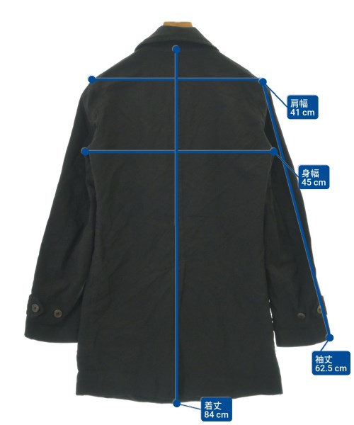 COMME des GARCONS HOMME DEUX（コムデギャルソンオムドゥ）ステンカラーコート 黒 サイズ:XS メンズ/2200698056015