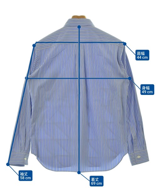 COMME des GARCONS HOMME DEUX（コムデギャルソンオムドゥ）カジュアルシャツ 青 サイズ:XS メンズ/2200698056114