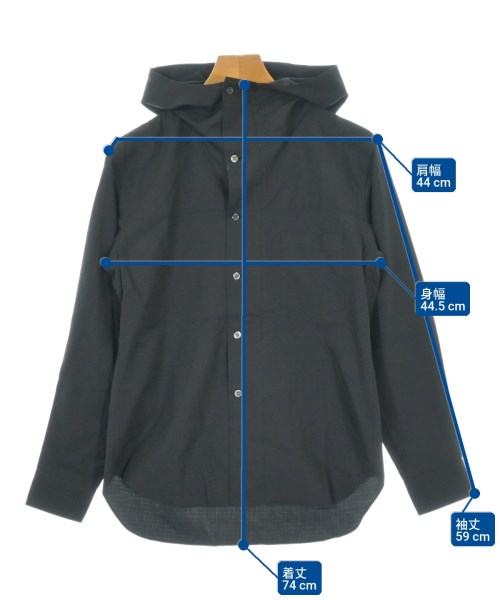 COMME des GARCONS HOMME DEUX（コムデギャルソンオムドゥ）カジュアルシャツ 黒 サイズ:XS メンズ/2200694803118