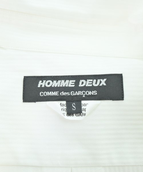 COMME des GARCONS HOMME DEUX（コムデギャルソンオムドゥ）カジュアルシャツ 白 サイズ:S メンズ/2200694803125