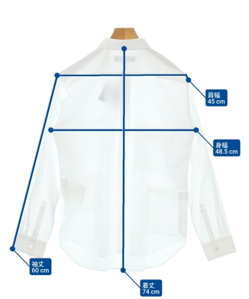 COMME des GARCONS HOMME DEUX（コムデギャルソンオムドゥ）カジュアルシャツ 白 サイズ:S メンズ/2200694803125
