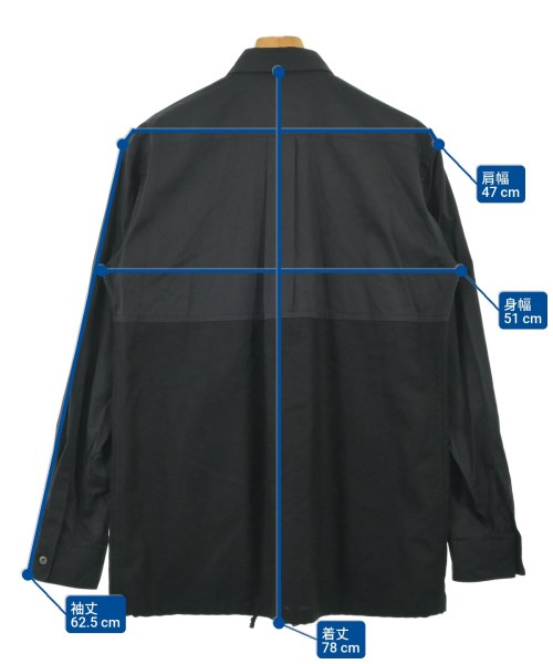 COMME des GARCONS HOMME DEUX（コムデギャルソンオムドゥ）カジュアルシャツ 黒 サイズ:M メンズ/2200699645027