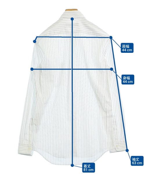 COMME des GARCONS HOMME DEUX（コムデギャルソンオムドゥ）カジュアルシャツ 白 サイズ:S メンズ/2200692906057