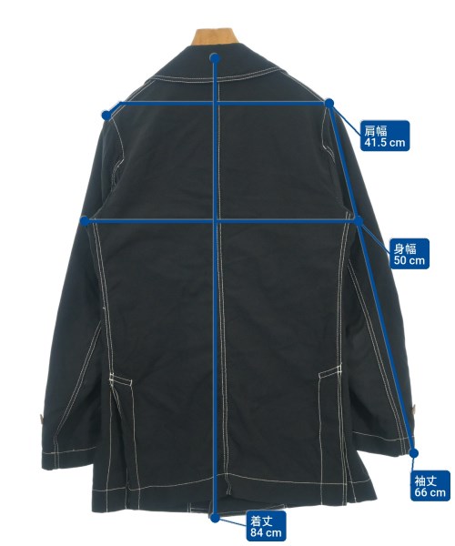 COMME des GARCONS HOMME DEUX（コムデギャルソンオムドゥ）ピーコート 黒 サイズ:M メンズ/2200700594030