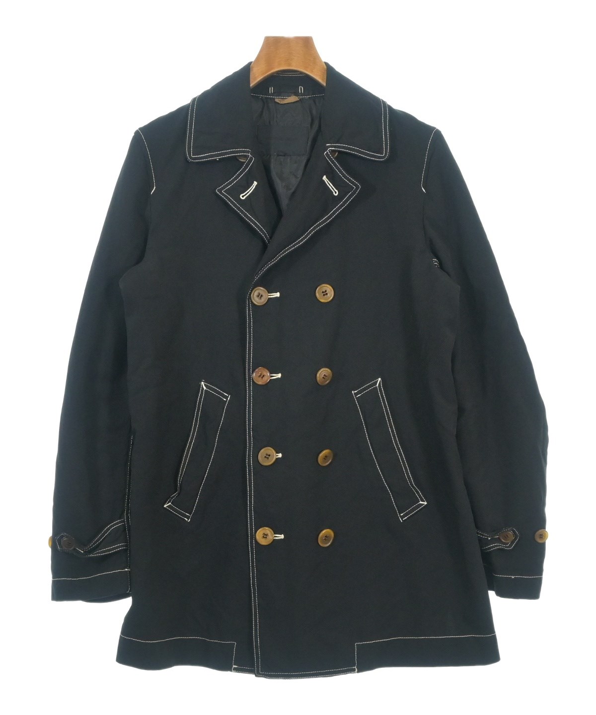コムデギャルソンオムドゥ　黒ピーコート COMME des GARCONS HOMME DEUX（コムデギャルソンオムドゥ）ピーコート