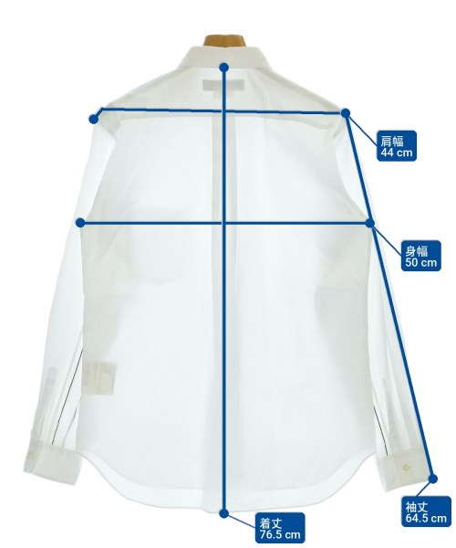 COMME des GARCONS HOMME DEUX（コムデギャルソンオムドゥ）カジュアルシャツ 白 サイズ:M メンズ/2200700658329