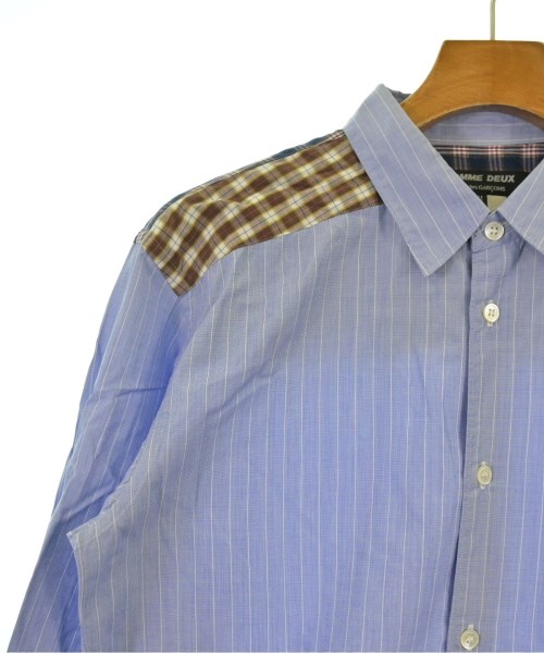 COMME des GARCONS HOMME DEUX（コムデギャルソンオムドゥ）カジュアルシャツ 青 サイズ:M メンズ/2200654905036