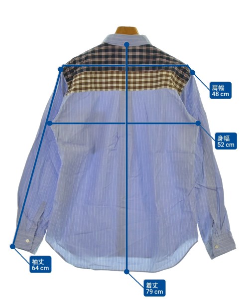 COMME des GARCONS HOMME DEUX（コムデギャルソンオムドゥ）カジュアルシャツ 青 サイズ:M メンズ/2200654905036