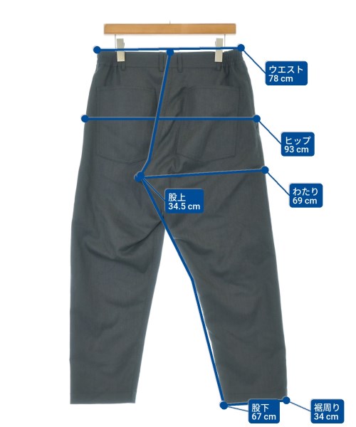 COMME des GARCONS HOMME DEUX（コムデギャルソンオムドゥ）スラックス グレー サイズ:M メンズ/2200656685042