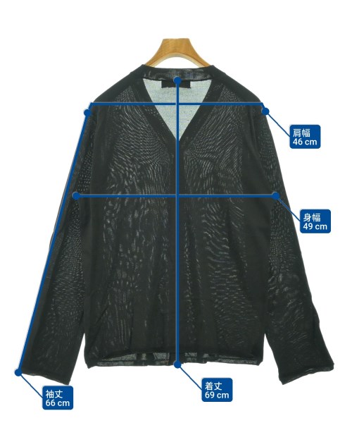 COMME des GARCONS HOMME DEUX（コムデギャルソンオムドゥ）カーディガン 黒 サイズ:M メンズ/2200638308075