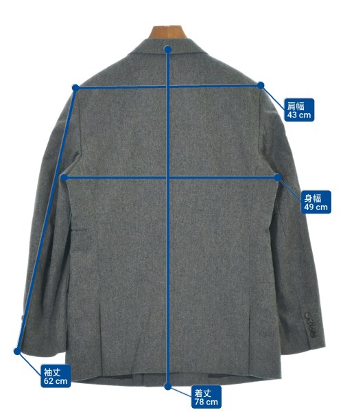 COMME des GARCONS HOMME DEUX（コムデギャルソンオムドゥ）テーラードジャケット グレー サイズ:M メンズ/2200659289018