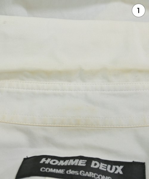 COMME des GARCONS HOMME DEUX（コムデギャルソンオムドゥ）カジュアルシャツ 白 サイズ:S メンズ/2200659509017