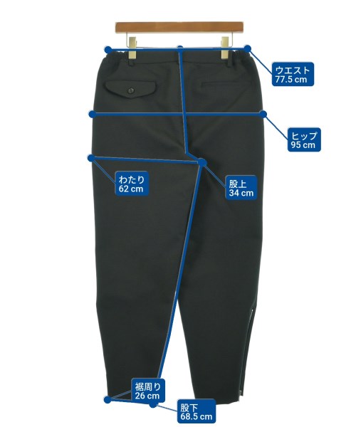 COMME des GARCONS HOMME DEUX（コムデギャルソンオムドゥ）スラックス 黒 サイズ:M メンズ/2200659819048