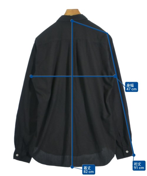 COMME des GARCONS HOMME DEUX（コムデギャルソンオムドゥ）カジュアルシャツ 黒 サイズ:L メンズ/2200660267265
