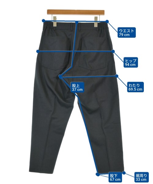 COMME des GARCONS HOMME DEUX（コムデギャルソンオムドゥ）クロップドパンツ グレー サイズ:L メンズ/2200661160022
