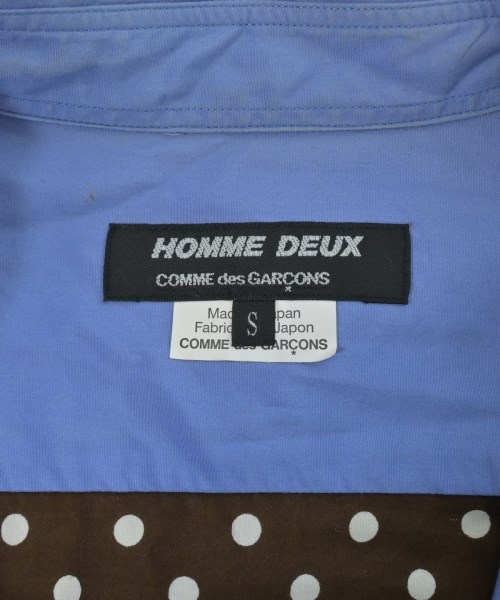 COMME des GARCONS HOMME DEUX（コムデギャルソンオムドゥ）カジュアルシャツ 青 サイズ:S メンズ/2200662180180