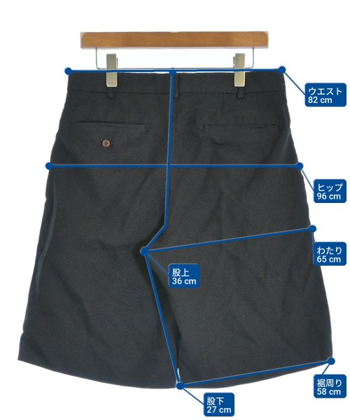 COMME des GARCONS HOMME DEUX（コムデギャルソンオムドゥ）ショートパンツ 黒 サイズ:M メンズ/2200710790019
