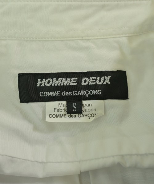 COMME des GARCONS HOMME DEUX（コムデギャルソンオムドゥ）カジュアルシャツ 白 サイズ:S メンズ/2200711512061