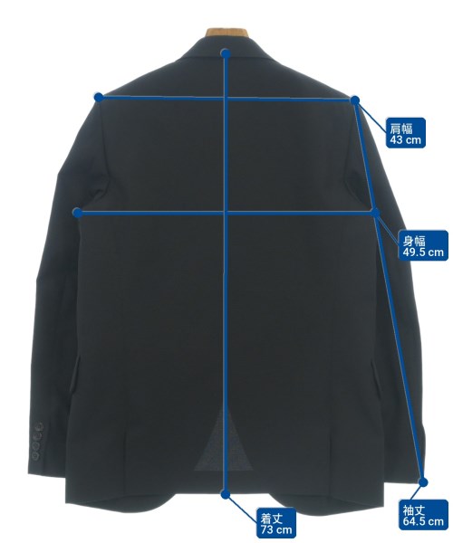 COMME des GARCONS HOMME DEUX（コムデギャルソンオムドゥ）カジュアルジャケット 黒 サイズ:S メンズ/2200712604062