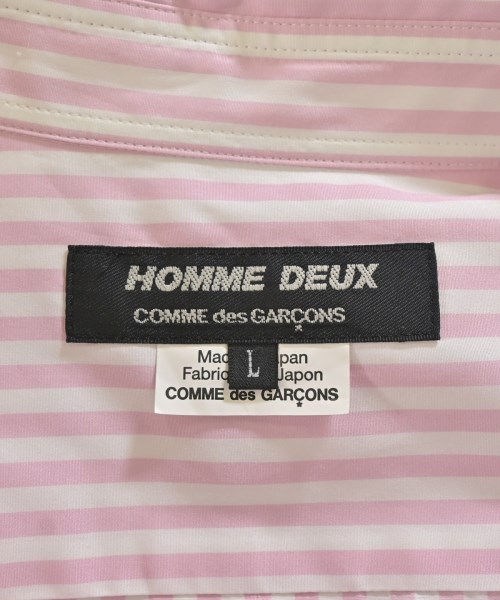 COMME des GARCONS HOMME DEUX（コムデギャルソンオムドゥ）カジュアルシャツ ピンク サイズ:L メンズ/2200713194081