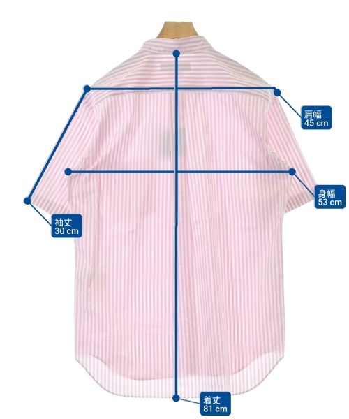 COMME des GARCONS HOMME DEUX（コムデギャルソンオムドゥ）カジュアルシャツ ピンク サイズ:L メンズ/2200713194081