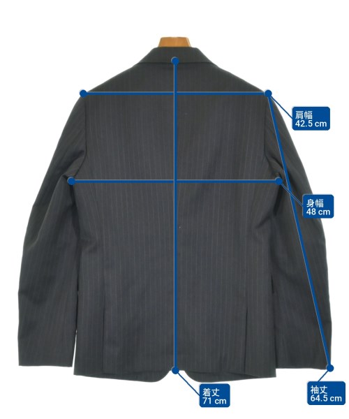 COMME des GARCONS HOMME DEUX（コムデギャルソンオムドゥ）テーラードジャケット グレー サイズ:S メンズ/2200713417012