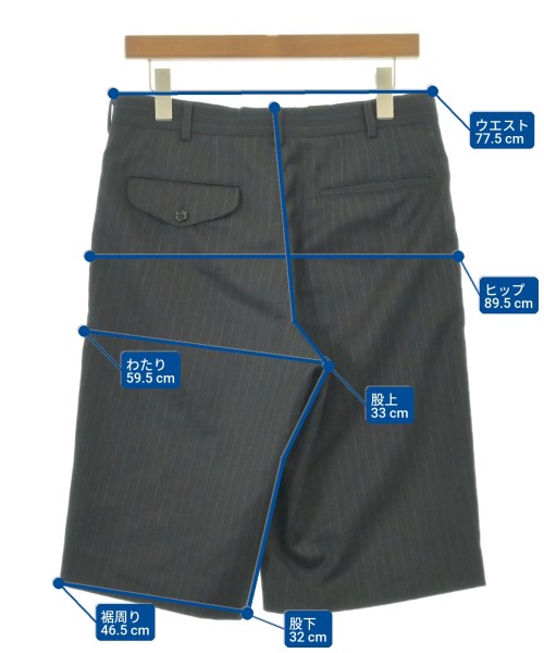 COMME des GARCONS HOMME DEUX（コムデギャルソンオムドゥ）ショートパンツ 黒 サイズ:S メンズ/2200713417029