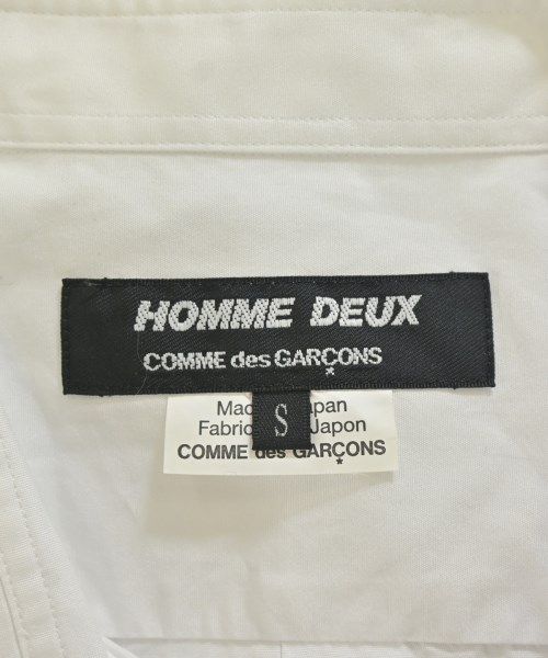 COMME des GARCONS HOMME DEUX（コムデギャルソンオムドゥ）カジュアルシャツ 白 サイズ:S メンズ/2200713842012
