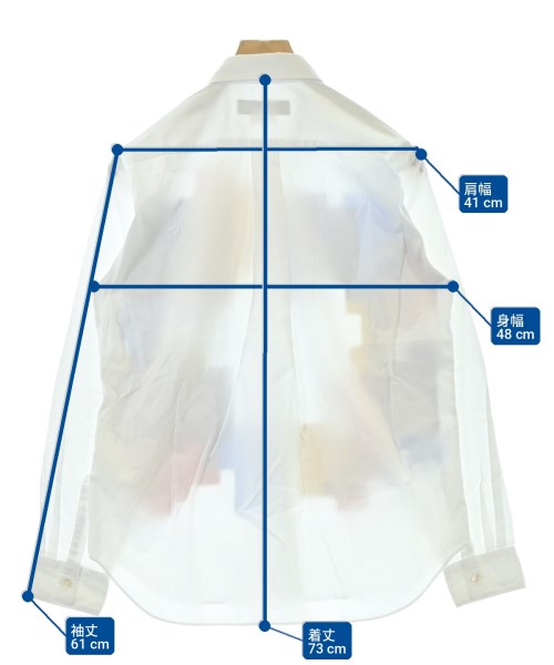 COMME des GARCONS HOMME DEUX（コムデギャルソンオムドゥ）カジュアルシャツ 白 サイズ:S メンズ/2200713842012
