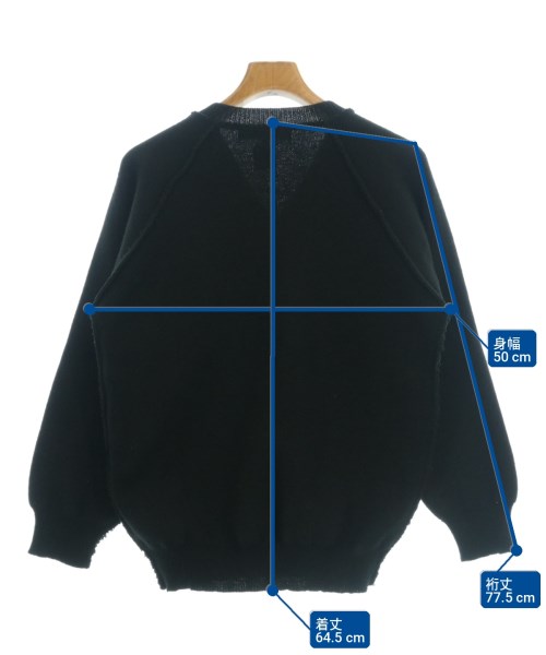 COMME des GARCONS HOMME DEUX（コムデギャルソンオムドゥ）ニット・セーター 黒 サイズ:M メンズ/2200707295107
