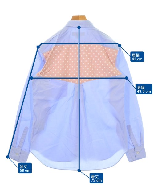COMME des GARCONS HOMME DEUX（コムデギャルソンオムドゥ）カジュアルシャツ 青 サイズ:S メンズ/2200715296103