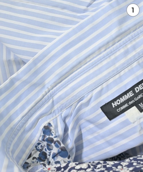 COMME des GARCONS HOMME DEUX（コムデギャルソンオムドゥ）カジュアルシャツ 青 サイズ:M メンズ/2200715251058