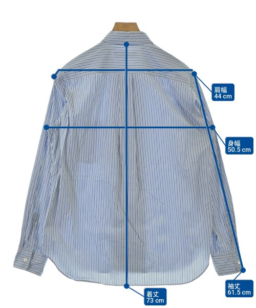 COMME des GARCONS HOMME DEUX（コムデギャルソンオムドゥ）カジュアルシャツ 青 サイズ:M メンズ/2200716322351