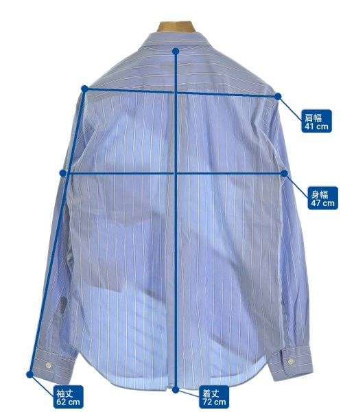 COMME des GARCONS HOMME DEUX（コムデギャルソンオムドゥ）カジュアルシャツ 青 サイズ:S メンズ/2200717026036
