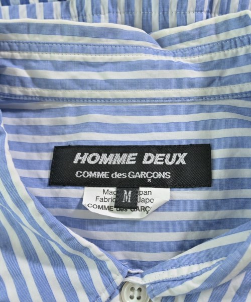 COMME des GARCONS HOMME DEUX（コムデギャルソンオムドゥ）カジュアルシャツ 青 サイズ:M メンズ/2200717128013