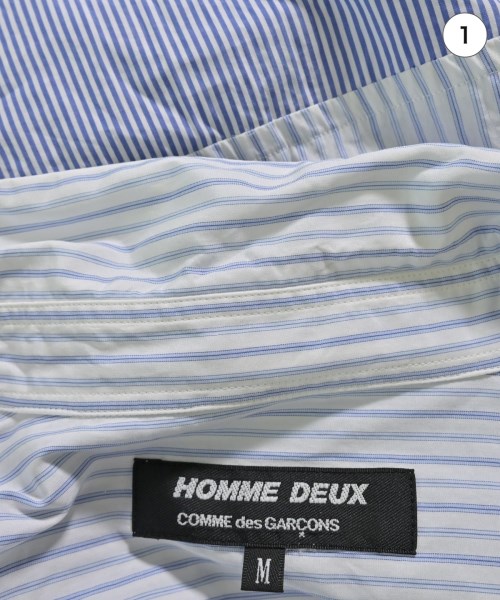 COMME des GARCONS HOMME DEUX（コムデギャルソンオムドゥ）カジュアルシャツ 青 サイズ:M メンズ/2200717128020